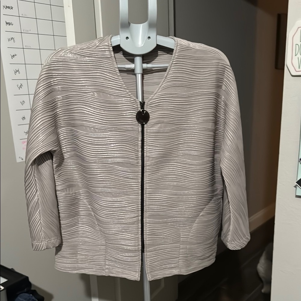 IC by Connie K Chic Silver Women's Blazer